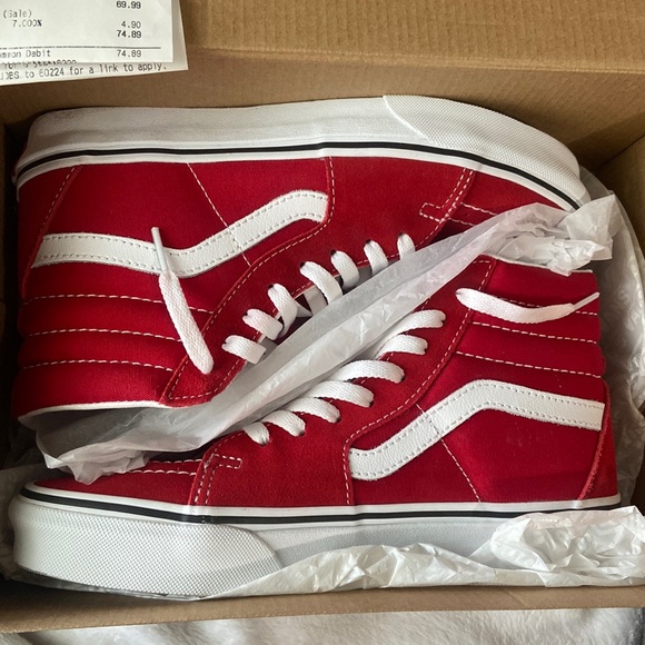 Vans Shoes - Red Hightop Vans